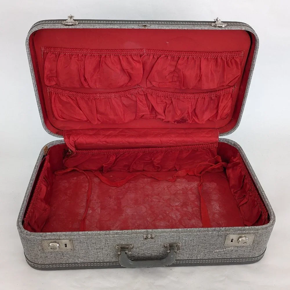 💼✈️ Vintage TravelJoy Locking Hardshell Suitcase ✈️💼